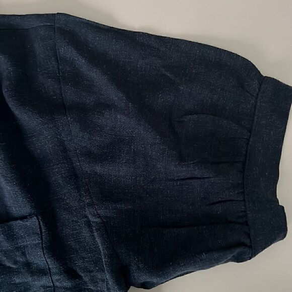 Double Zero Navy Blue and Khaki Linen Button Up Bundle of Tops Size Medium NWT - Picture 11 of 16